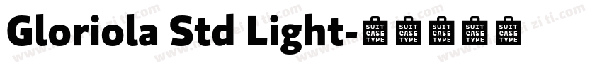 Gloriola Std Light字体转换